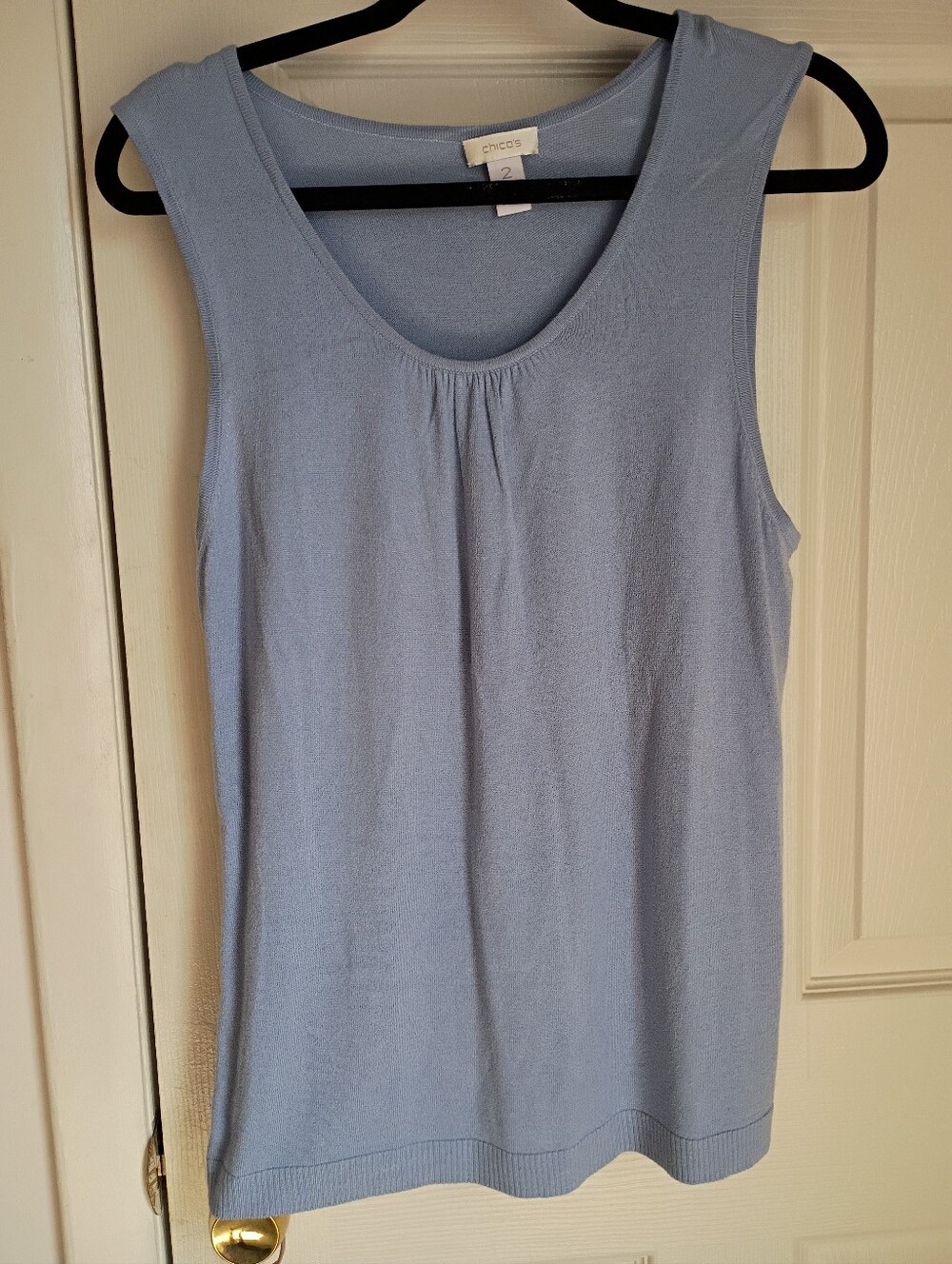 This Chico's brand light blue tank Top